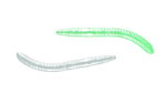 Libra Lures Fatty D Worm 65mm, Cheese,  GLOW  001 UV